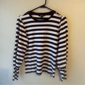Ralph Lauren stripped top, size large